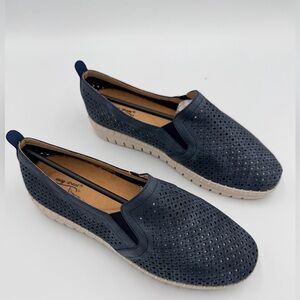 Women's Navy Slip-On Shoes